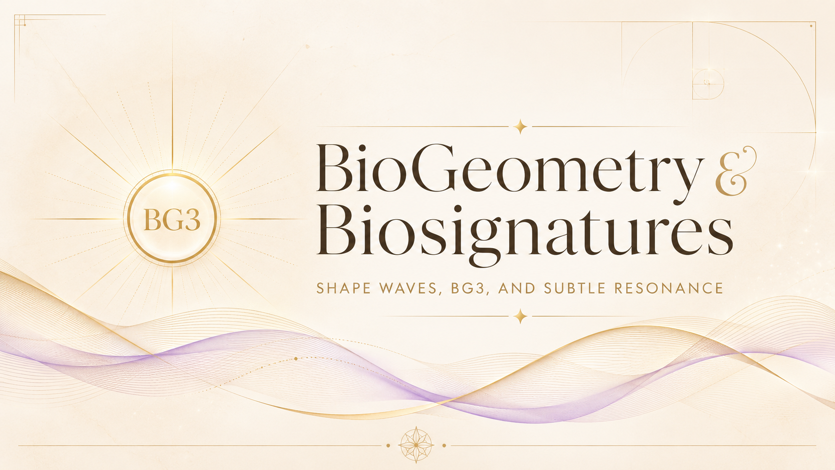 Illustrazione editoriale BioGeometry e Biosignatures con riferimento alla qualit&agrave; BG3